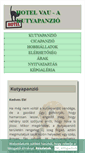 Mobile Screenshot of kutyapanzio-hotelvau.hu